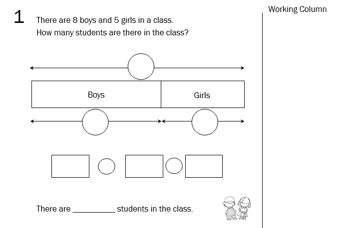 primary 1 math - part whole model - TLL